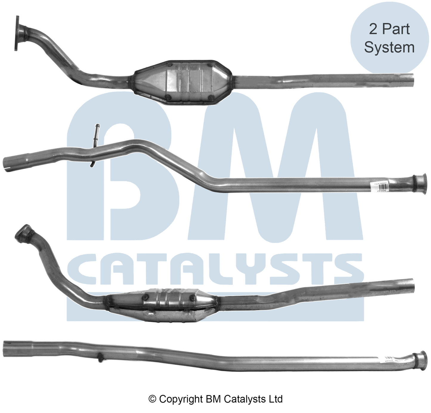 Homologiert Diesel Kat für CITROEN BERLINGO 1.9L Diesel | Euro 2 | OEM: 1705P4