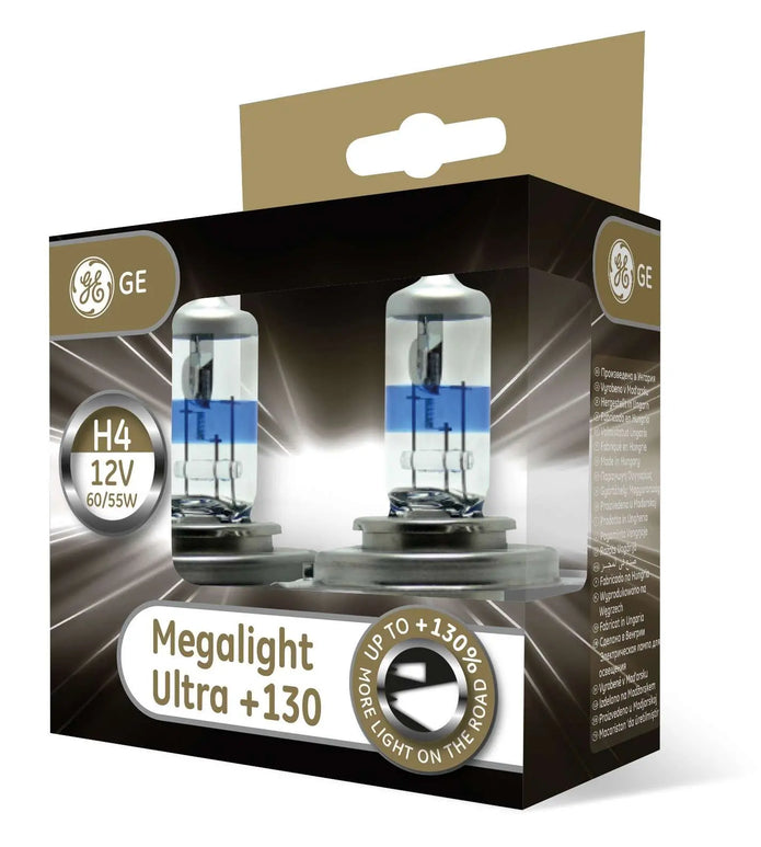 H4 12V 60/55W P43t MegaLight Ultra +130% 2 St. GE