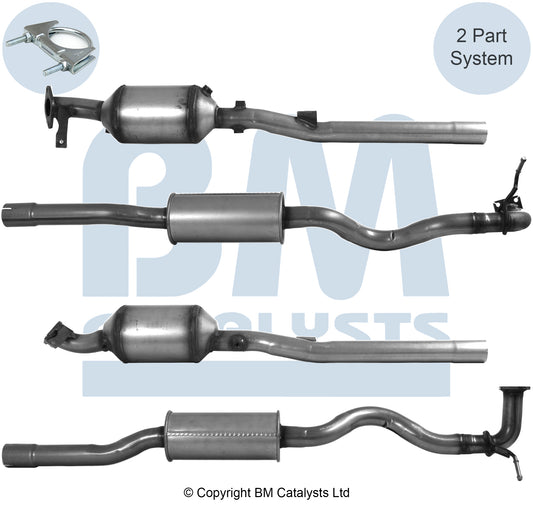 Homologiert Diesel Kat & SiC DPF für CITROEN C4 AIRCROSS 1.8L Diesel | Euro 5 | OEM: 1570B203