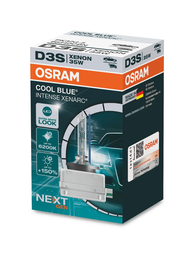 Autoteile D3S 12V+24V 35W PK32d-5 XENARC COOL BLUE INTENSE NextGen. 6200K +150%  OSRAM bei Autoteile TRUST