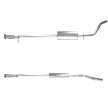 Autoteile BM CATALYSTS Abgasrohr für FIAT PUNTO 1.2L Benzin | Euro 2 oder 4 | OEM: 46757979 bei Autoteile TRUST