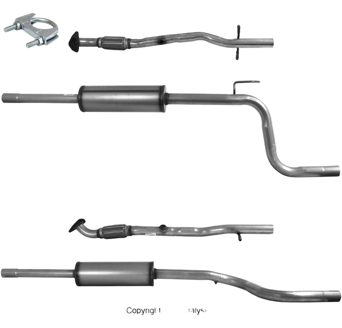Autoteile BM CATALYSTS Abgasrohr für OPEL MERIVA B 1.4L Benzin | Euro 5 oder 6 | OEM: 95507077 bei Autoteile TRUST