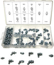 Schmiernippel-Set Fettnippel Kegelschmiernippel M6 M8 M10 gerade 45° 90° 110-tlg