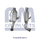 Homologiert Diesel Kat für CITROEN C2 1.4L Diesel | Euro 4 | OEM: 1609158180