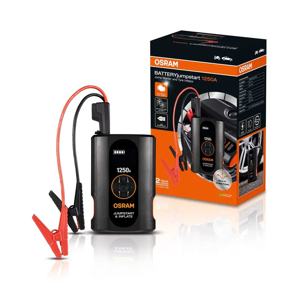 BATTERYjumpstart 1250A Starthilfe 12V Boost  OSRAM