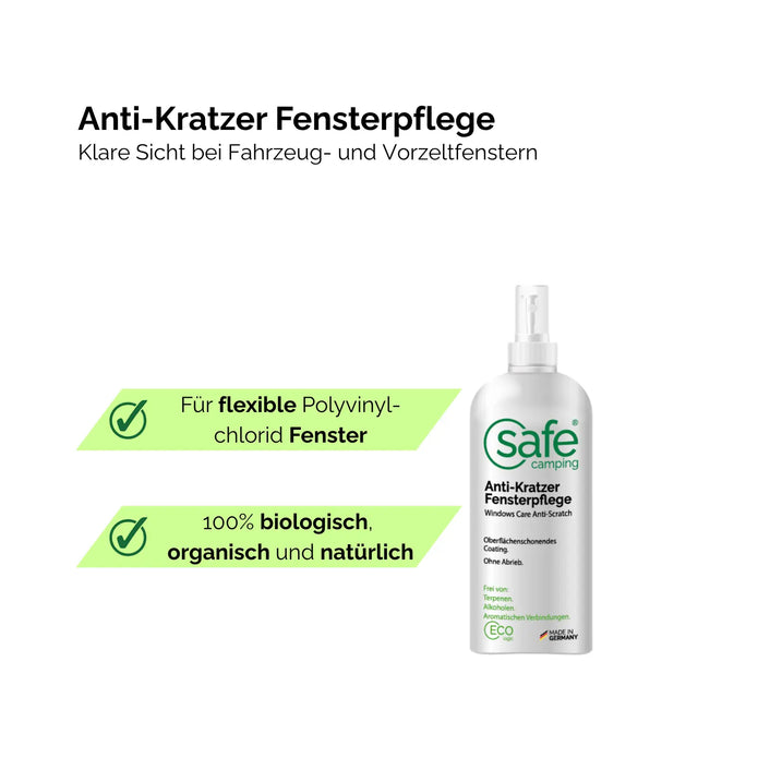 Anti-Kratzer Fensterpflege
