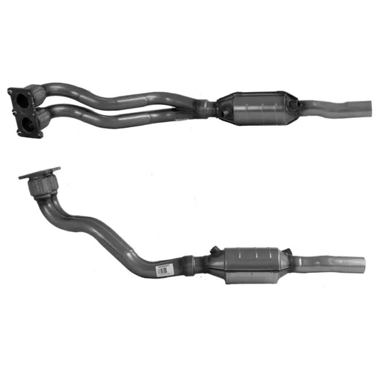 Zwei Katalysatoren mit angeschlossenen Auspuffrohren für Bosal 099-815 SEAT León