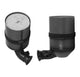 Zwei graue zylindrische Filter mit Ellenbogen für Peugeot 206SW DV6TED4, modernster Technologie
