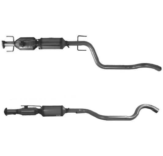 Zwei Katalysatoren mit Auspuffrohren für Vauxhall Zafira 1.9 Z19DT Z19DTL