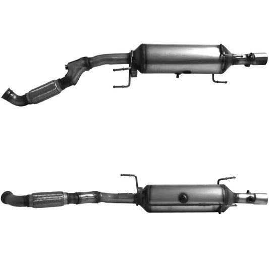 Zwei metallische Abgasanlagen für Hochwertiger Dieselkatalysator DW10FUE Baujahr 2015-2019