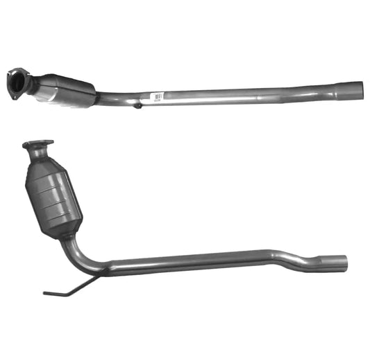 Zwei Katalysatoren mit Auspuffrohren für Volkswagen Transporter AXG Motoren 1996-2003